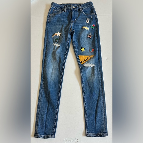 Levi's Denim - Levi's High Waist Patch Skinny Jeans. Size W26 L30